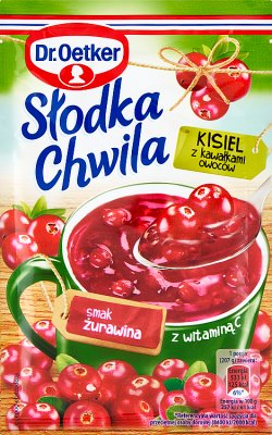 Dr. Oetker  Słodka Chwila Kisiel Żurawina 32,5 g