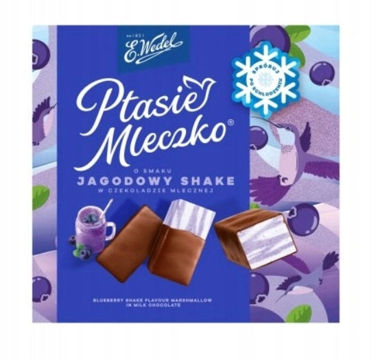 Wedel Ptasie Mleczko Jagoda Borówka 340g