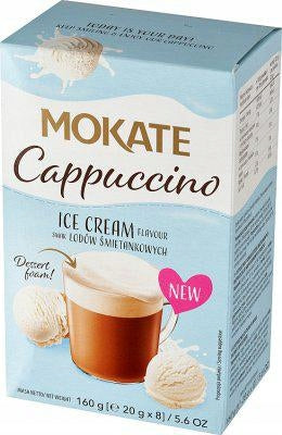 Mokate Cappuccino O Smaku Lodów Śmietankowych 20g