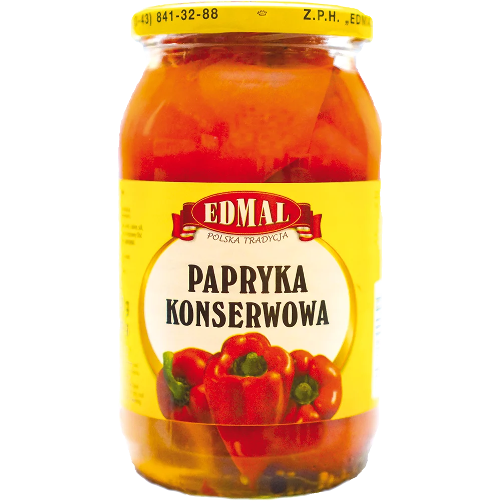 Edmal Papryka Słodka Konserwowa 720ml  680g