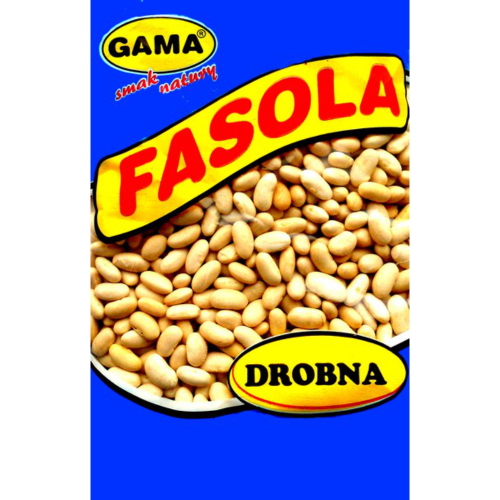 GAMA GRAINED WHITE BEANS- FASOLA BIALA DROBNA(FOLIA)400G