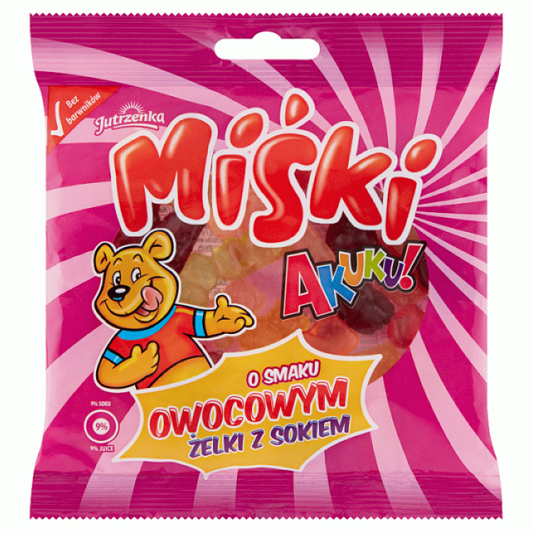 Colian Żelki Akuku Miśki Owocowe 90g