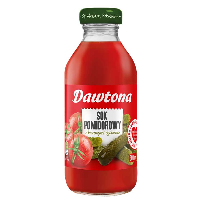 Dawtona Sok Pomidorowy Z Kiszonymi Ogórkami 300ml