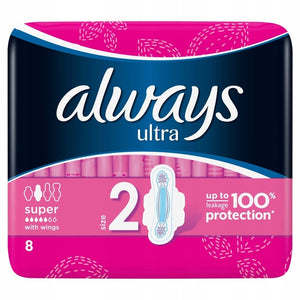Always Podpaski Ze Skrzydełkami Plus 8szt