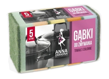 Stella Gąbka Do Zmywania Anna Zaradna Duża 5szt