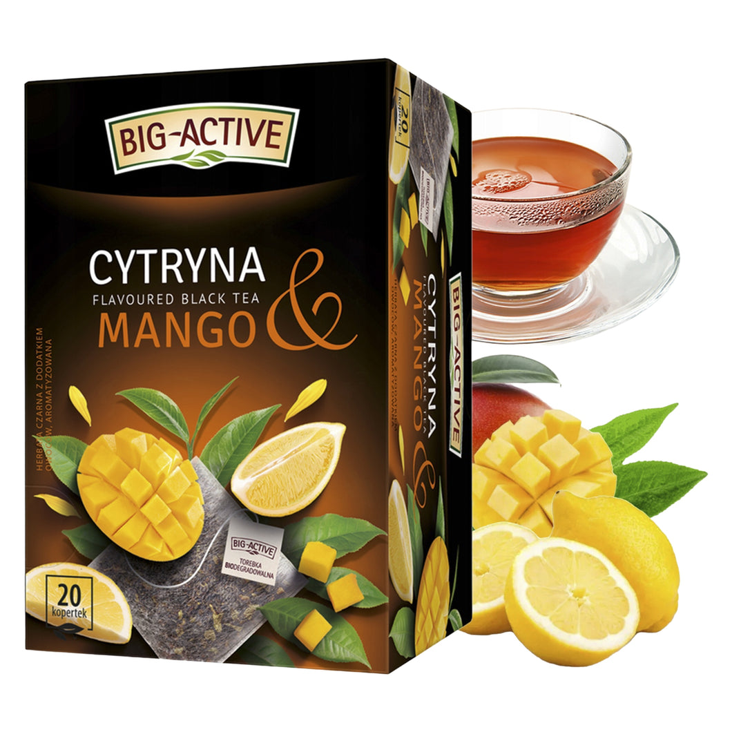 Big Active Expresowa Czarna Cytryna I Mango 20x2g