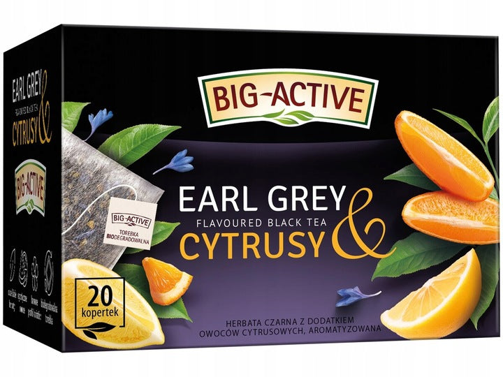 Big Active  Herbata Czarna Earl Grey & Cytrusy 40g