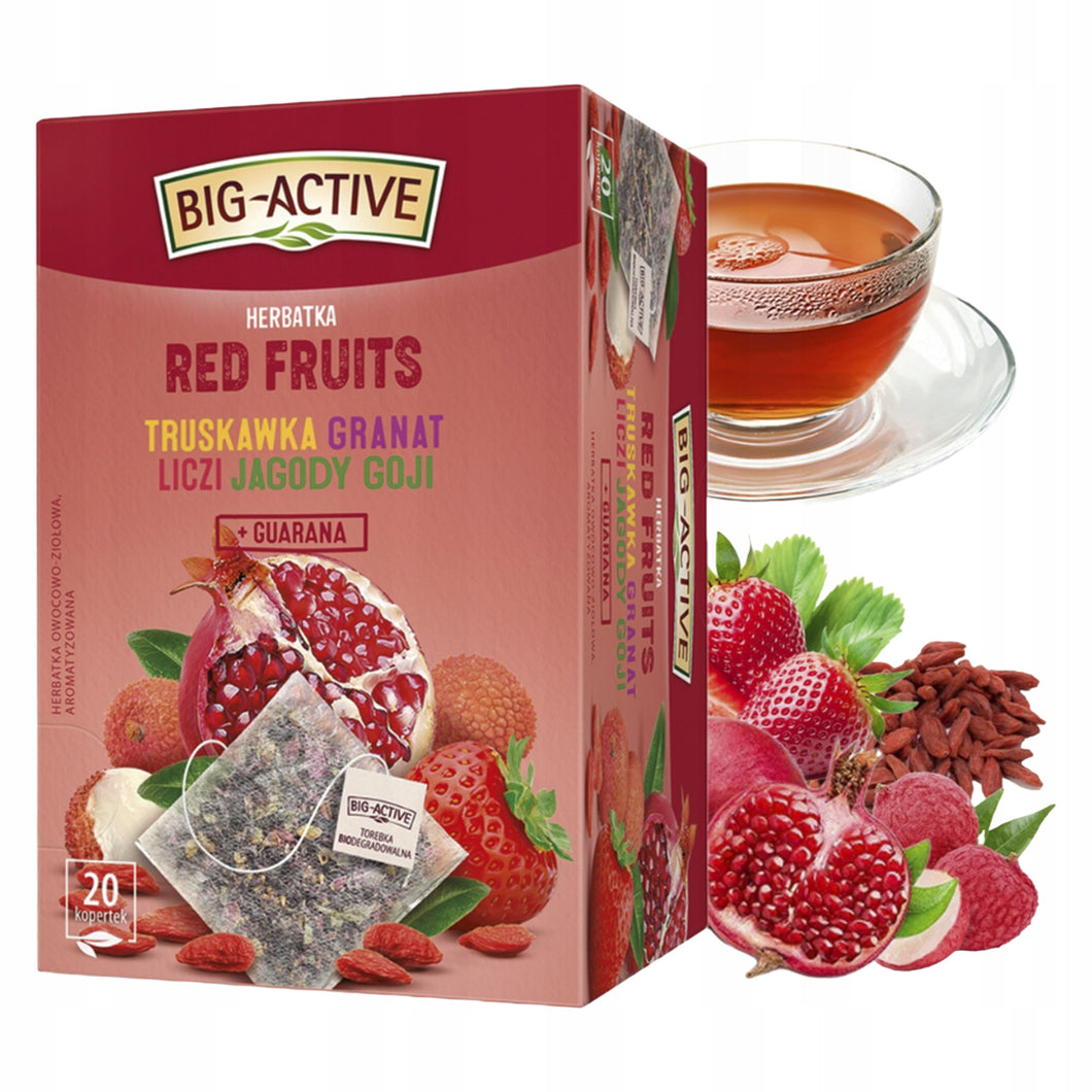 Big Active Herbata Expresowa Owocowa Red Fruits 20x2g