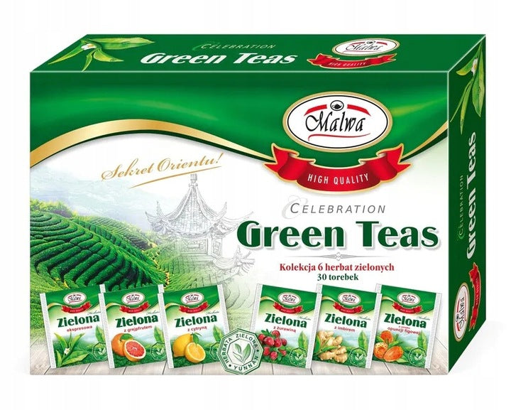 Malwa Bombonierka Zielona Herbata Green Na Prezent 60g