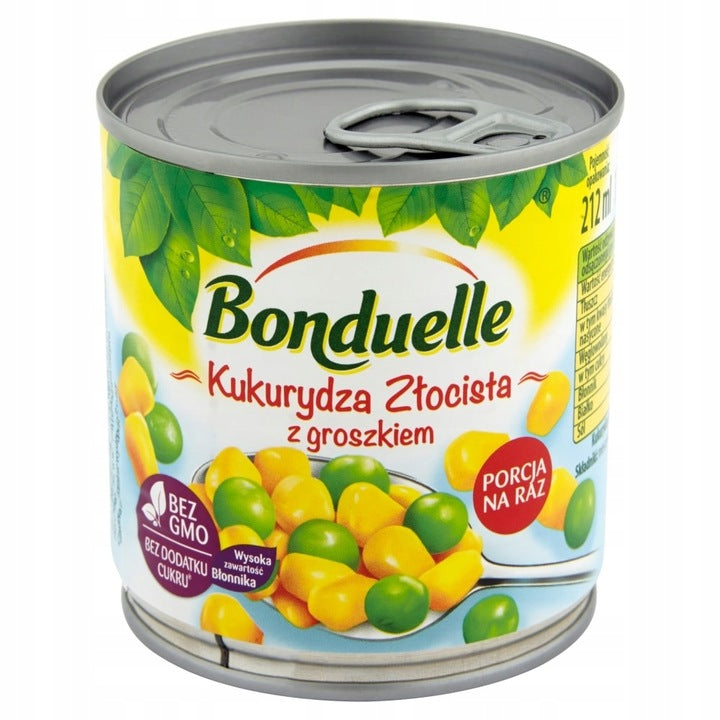 Bonduelle Kukurydza Złocista Z Groszkiem 170g