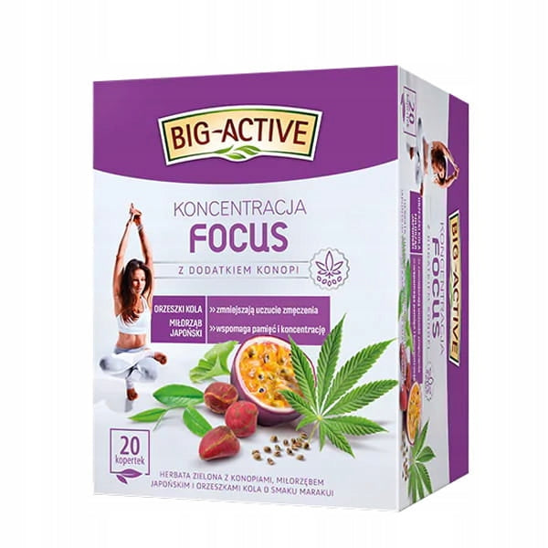Big Active Zielona Fokus 20x1,5g
