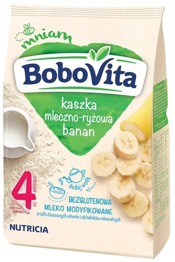 Bobovita  Kaszka Mleczno-Ryżowo-Bananowa 230g