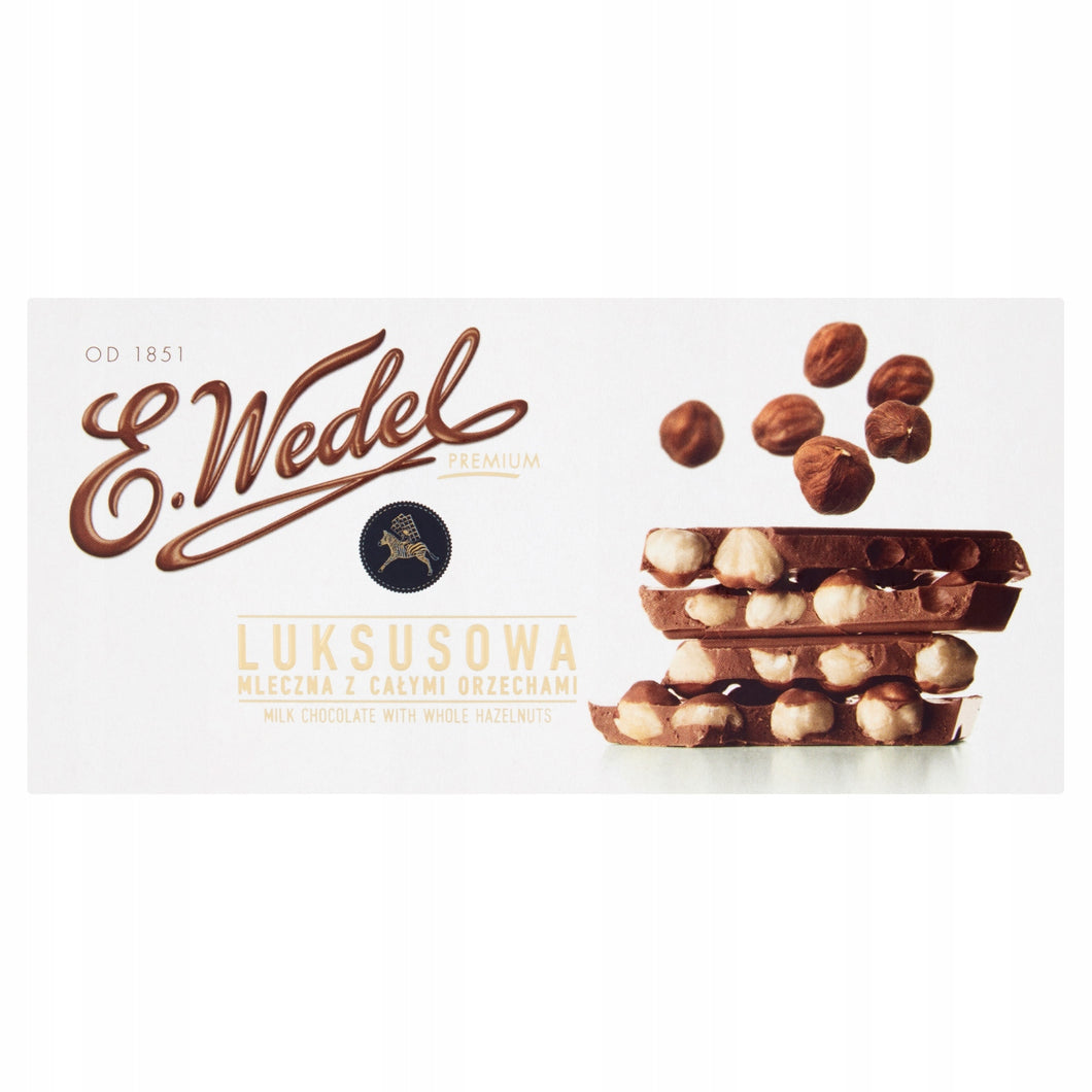 Wedel Czekolada Luksusowa Mleczna z Orzechami 100g