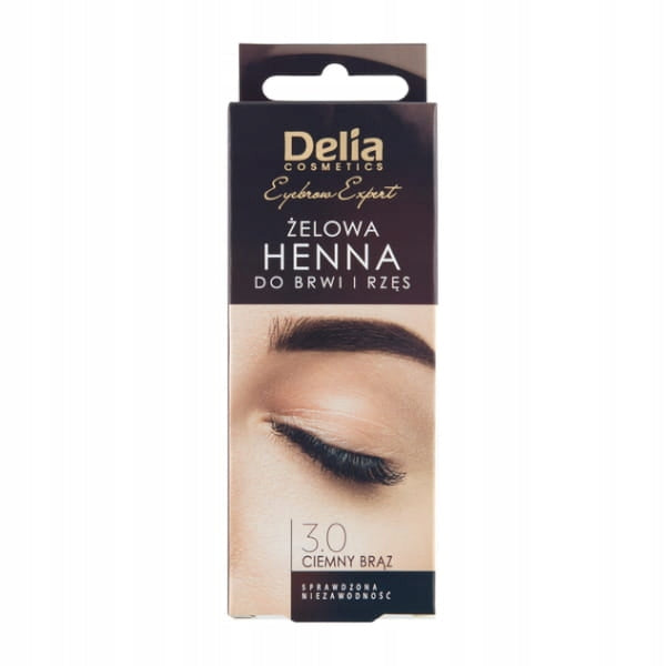 Delia Henna Do Brwi I Rzęs Brązowa Żelowa 15ml