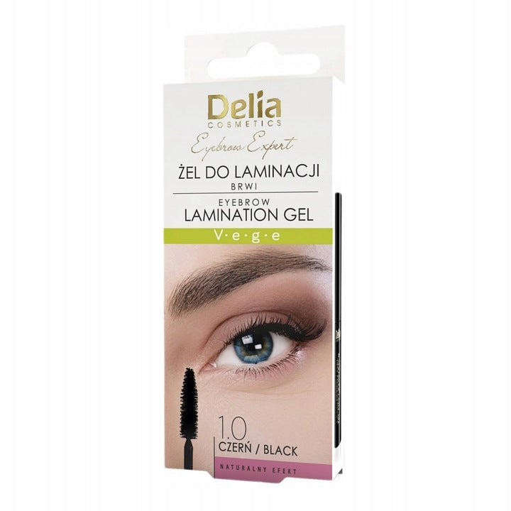 Delia Żel Do Laminacji Brwi Czarny 4ml