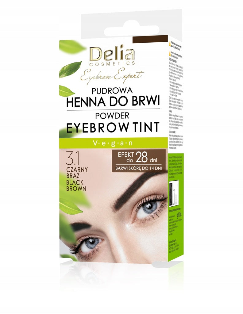 Delia Henna Pudrowa Do Brwi Brązowa 4g