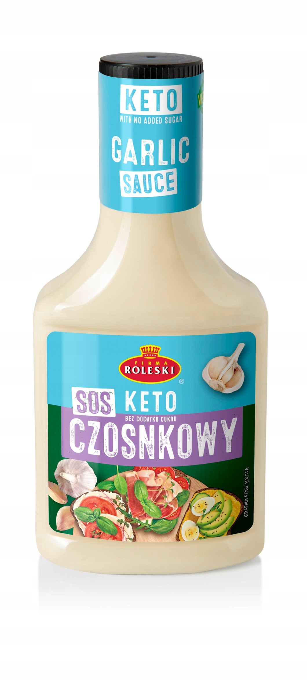 Roleski Sos Czosnkowy Keto 280g