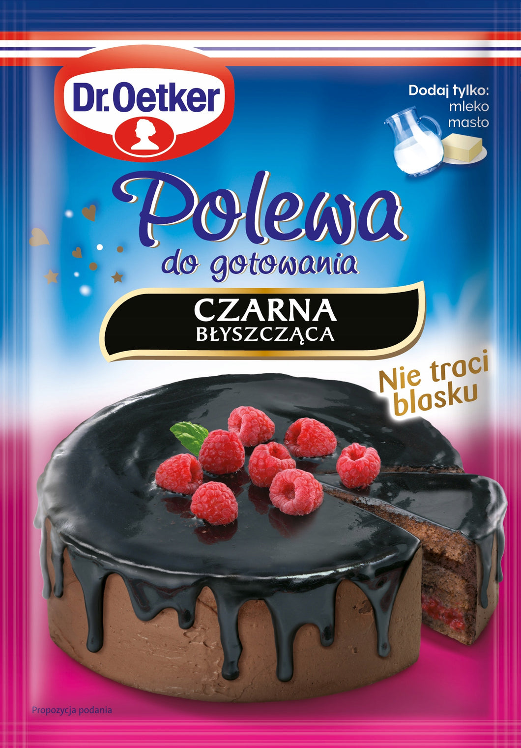 Dr Oetker Polewa Błyszcząca Czarna 77g