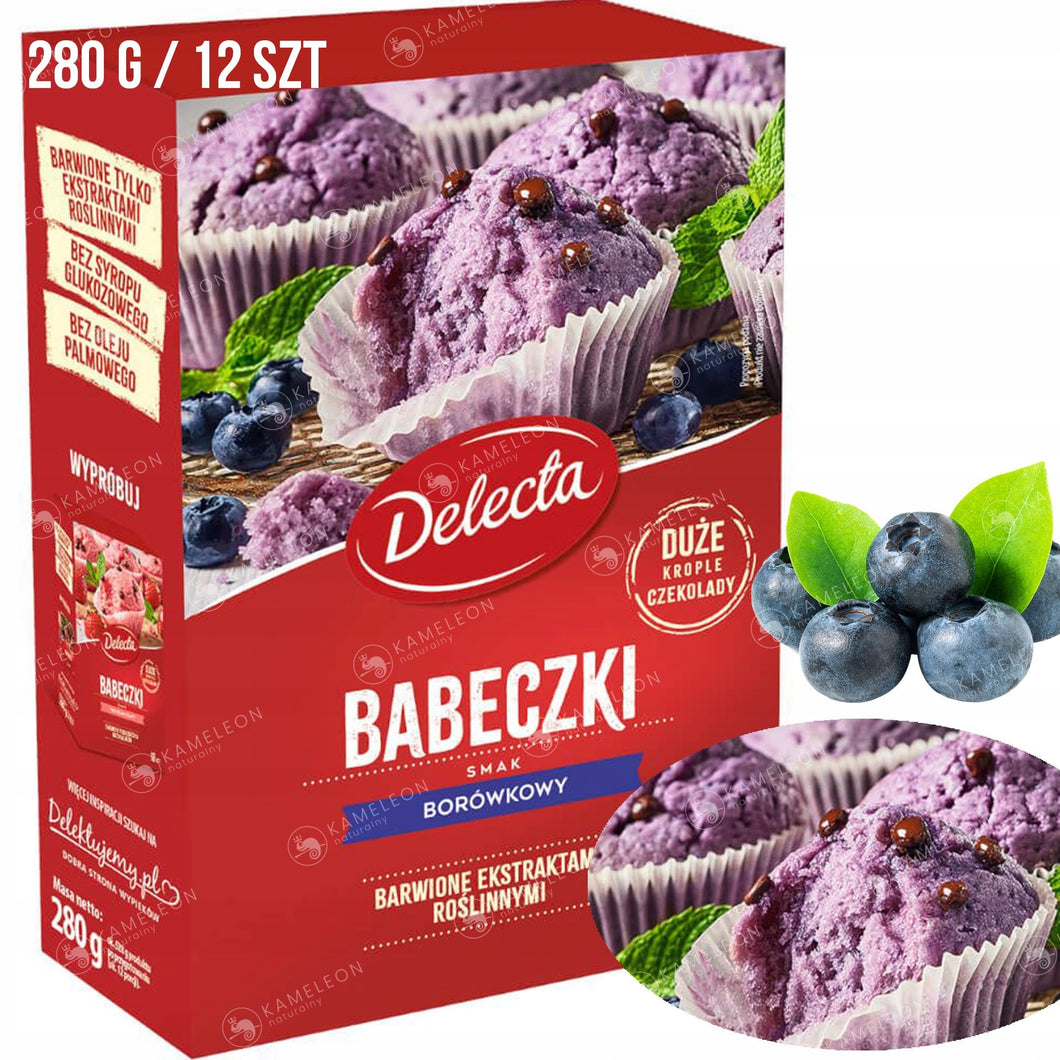 Delecta babeczki Smak Borówkowy 280g