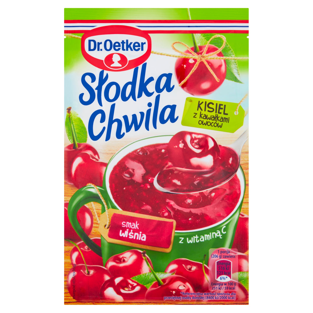 Dr Oetker Słodka Chwila Kisiel Z Kawałkami Owoców Wiśnia 31,5g