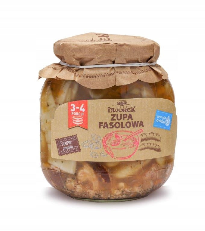 Dworek Zupa Fasolowa Z Mięsem I Kiełbasą 680 g