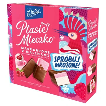 Wedel Ptasie Mleczko Mascarpone Z Malinami 340g
