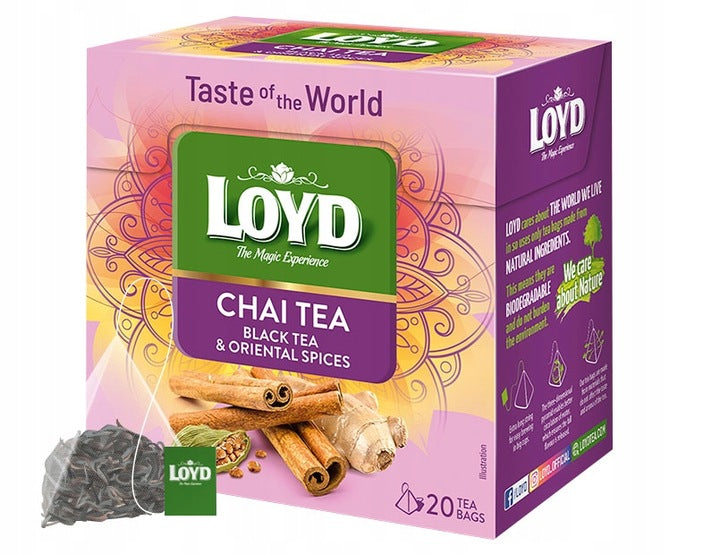 Herbata Ekspresowa Loyd Chai Tea Z Orientalnymi Przyprawami 36g