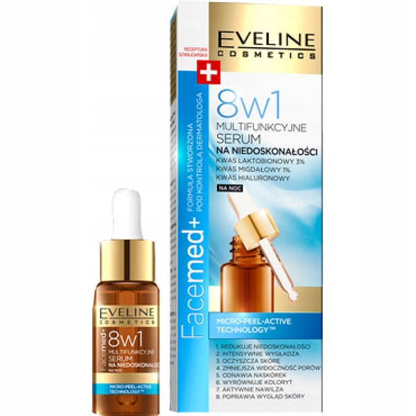 EVELINE  FACEMED SERUM TW 18ML 8W1