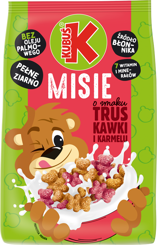 KUBUS PLATKI MISIE TRUSKAWKA KARMEL400G