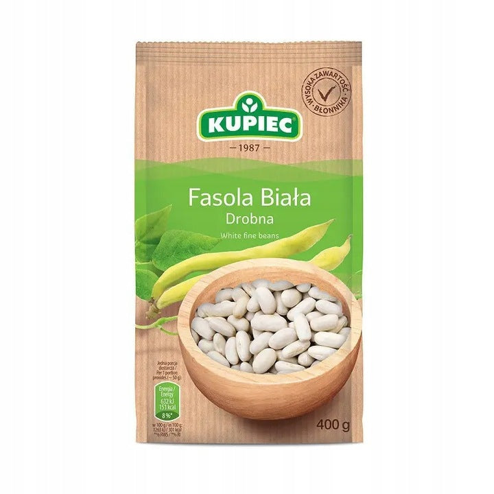 Kupiec Fasola Biała Drobna 400g