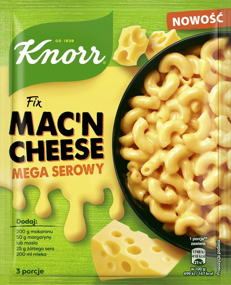 Fix Knorr Mac'n Cheese Mega Serowy 33g
