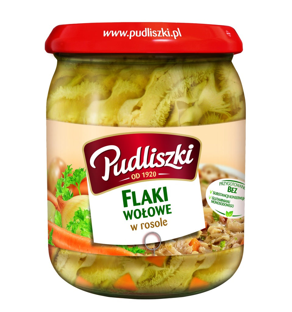Pudliszki Flaki Wołowe W Rosole  500 g