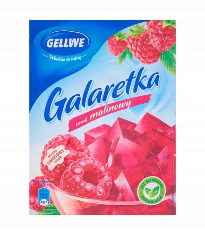 Gellwe Galaretka Malinowa 75g