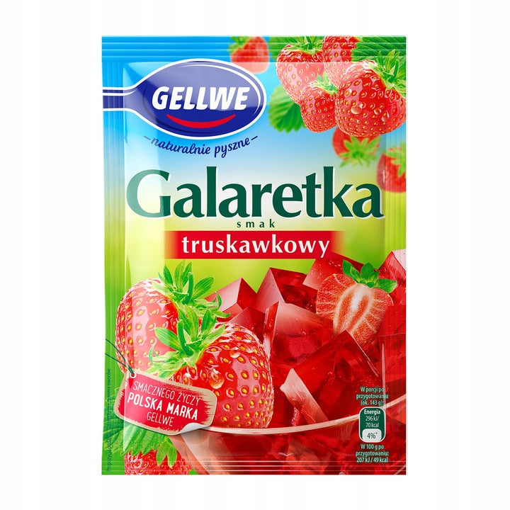 Gellwe Galaretka Truskawkowa 75g
