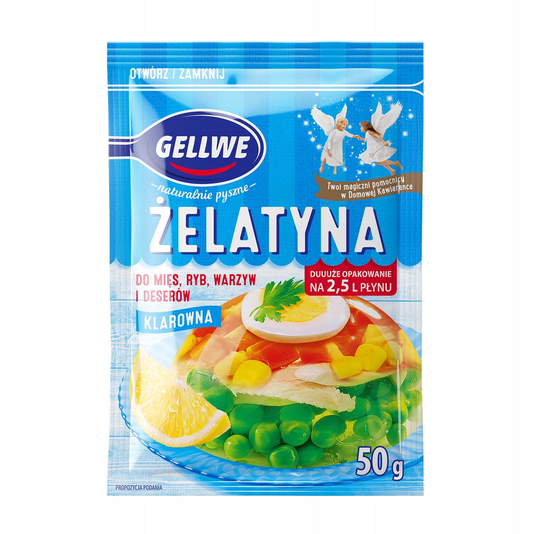 Gellwe Żelatyna Spożywcza 50g – Polski Sklep Online