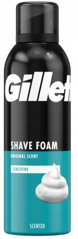 GILETTE PIANKA SHAVE FOAM SENSITVE 200ML