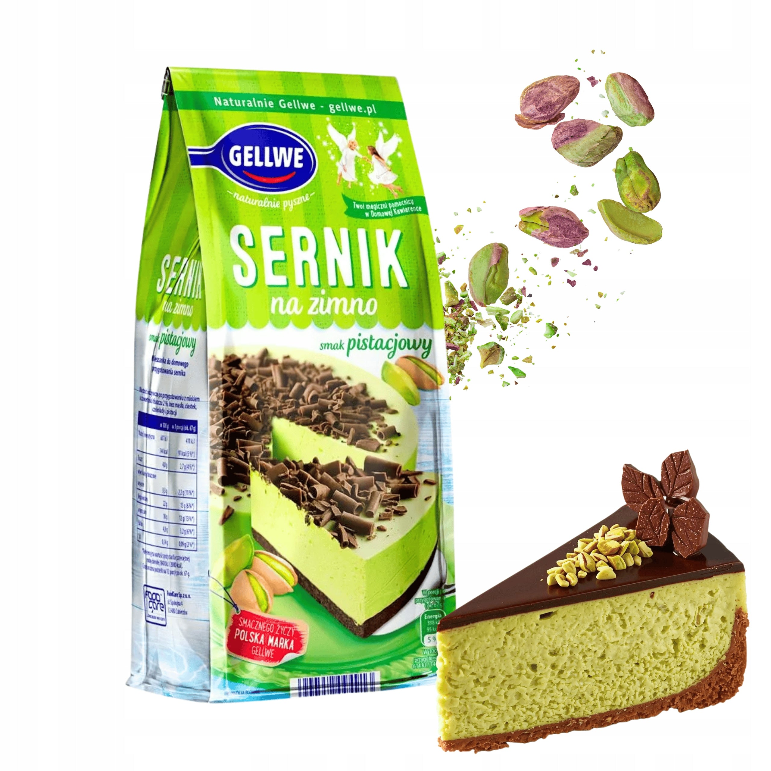 Gellwe Sernik Na Zimno Pistacja 193 g – Polski Sklep Online