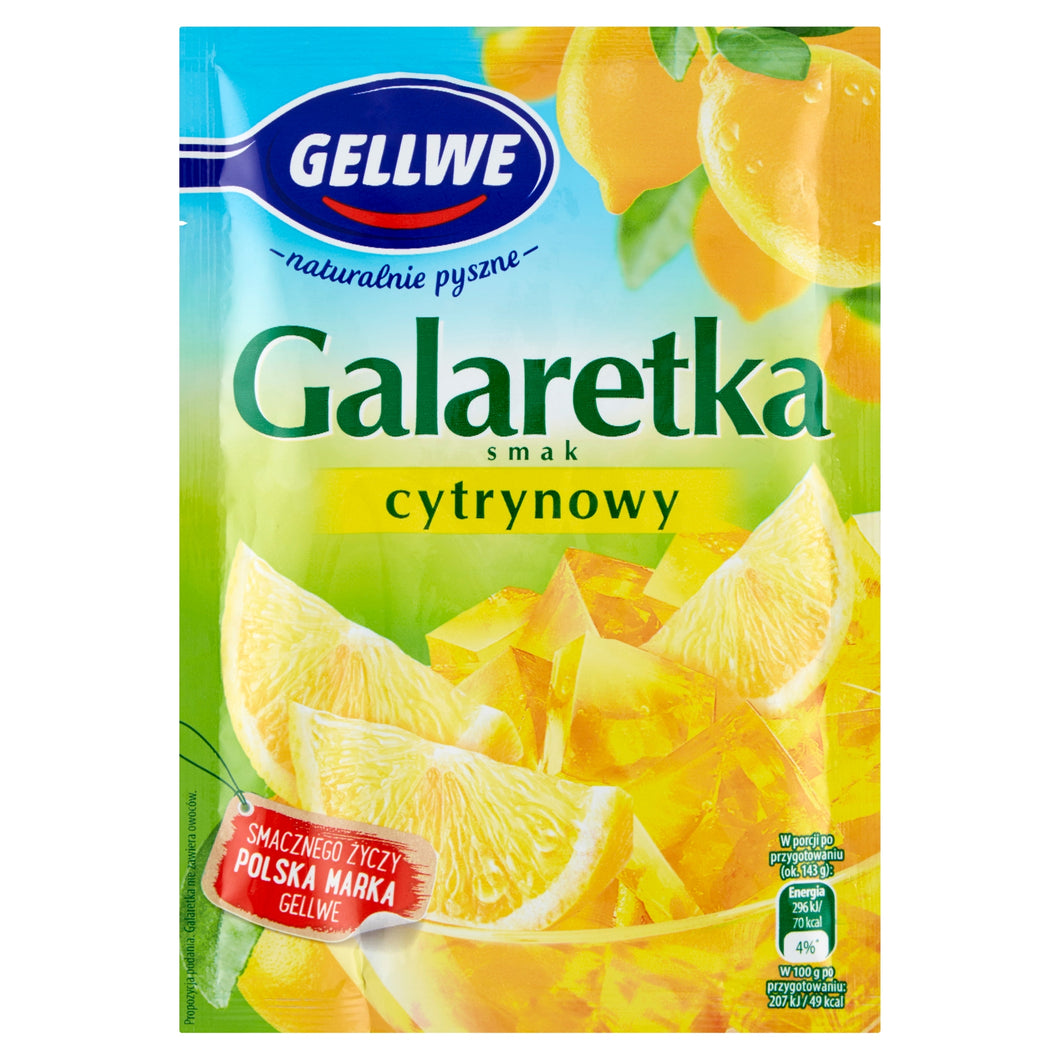 Gellwe Galaretka Cytrynowa 75g