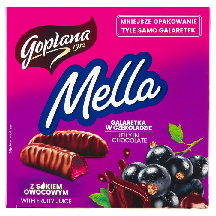 Goplana Mella Galaretka W Czekoladzie O Smaku Czarnej Porzeczki 190 g
