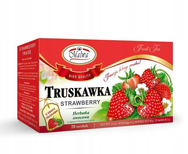 Malwa Herbatka Owocowa O Smaku Truskawkowym 40 g