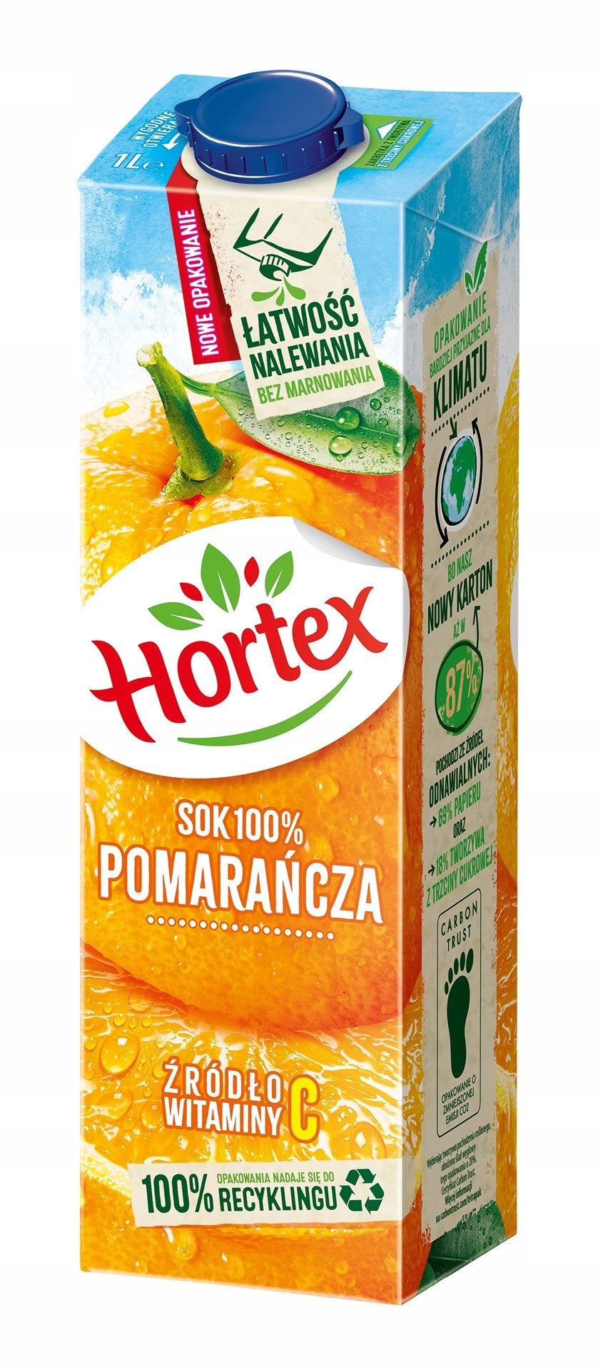 Hortex Sok Pomarańczowy 1l