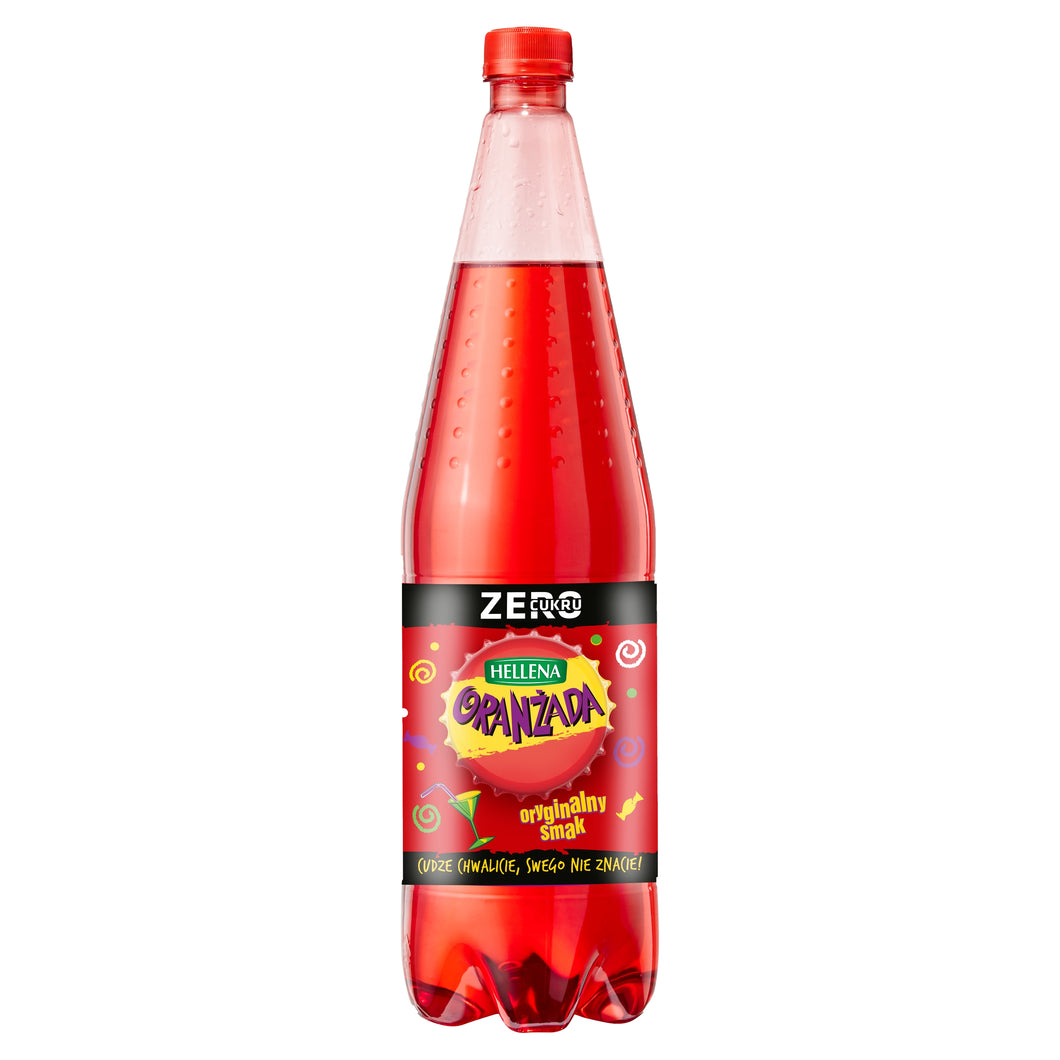 Hellena Oranżada Czerwona Zero 1,25l