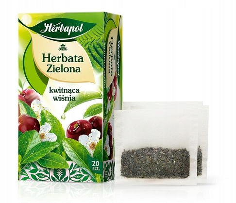 Herbapol Herbata Zielona Z Kwiatem Wiśni 30g