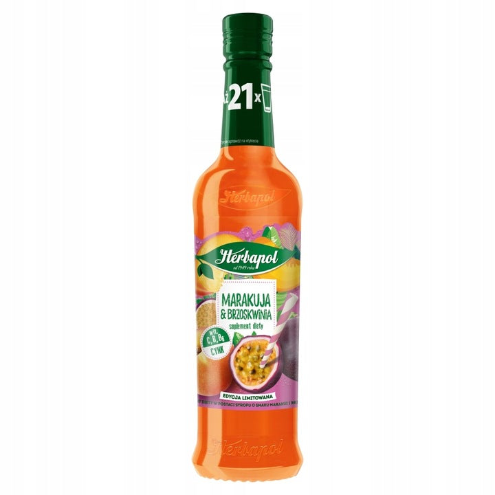 Herbapol Syrop Marakuja Z Brzoskwinia 420ml