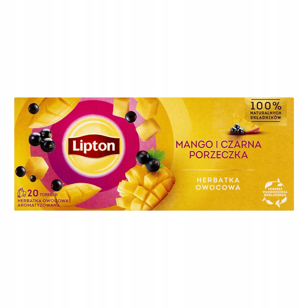 Lipton Herbata Exp Mango Czarna Porzeczka 34g