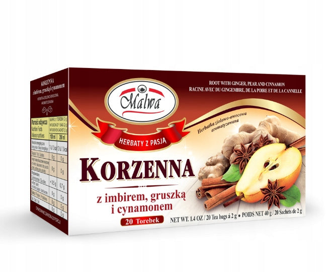 MALWA ROOT TEA HER EXP KORZENNA IMBIR GRUSZCYNAM40G