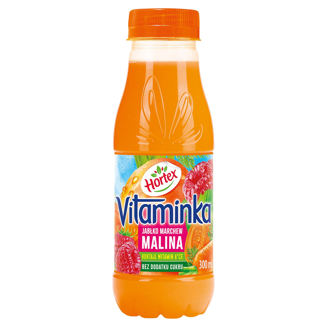 Hortex Vitaminka Sok Jabłko Marchew Malina 300 ml