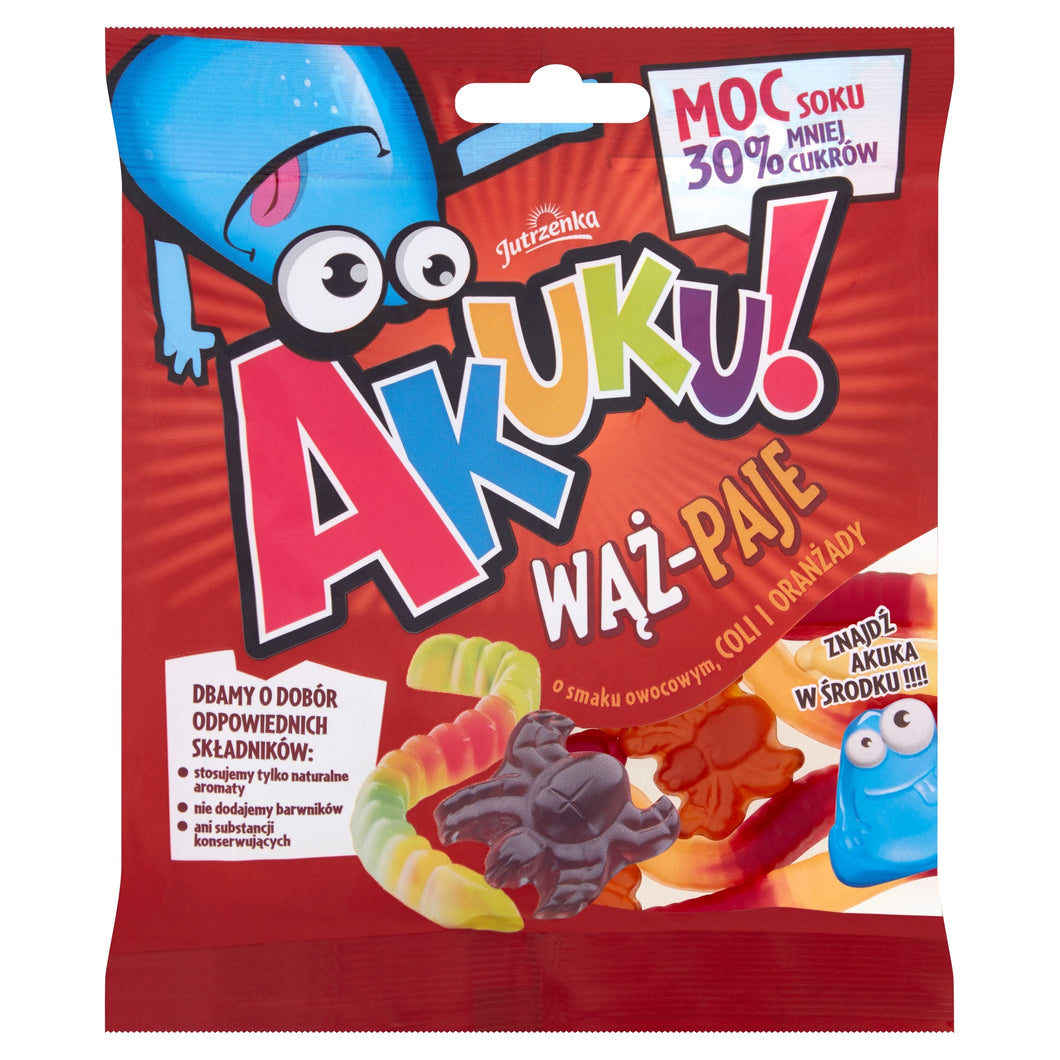 Jutrzenka  Żelki Akuku I Pajaki 90g