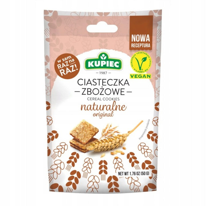 Kupiec Ciasteczka Zbożowe Naturalne 50g