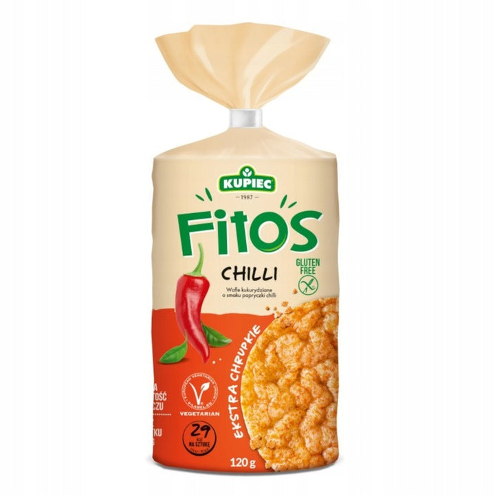 Kupiec Fitos Wafle Kukurydziane Chilli 120g
